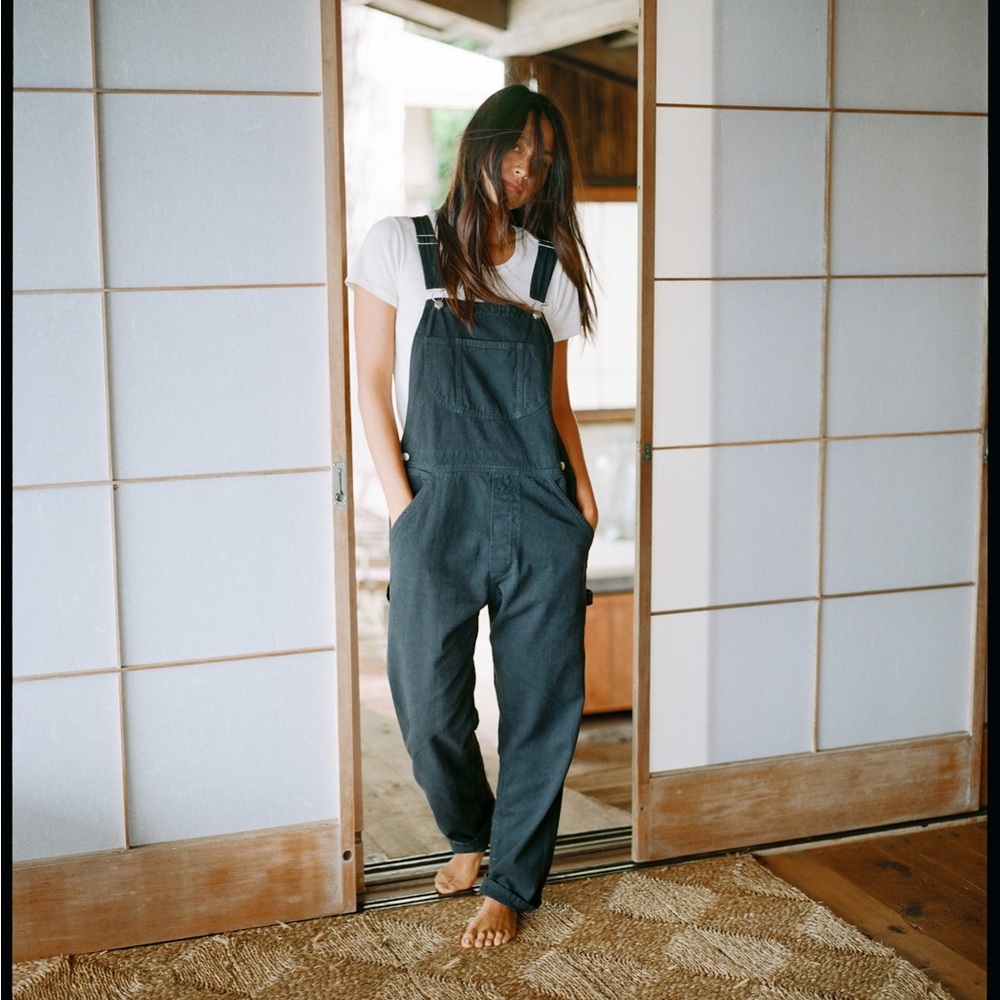 Standard Overalls, Tencel Bull Denim, Ink Black